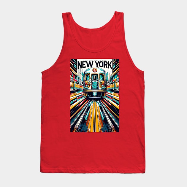 New York Subway story NYC Subway Train Classic T-Shirt Tank Top by Nysa Design